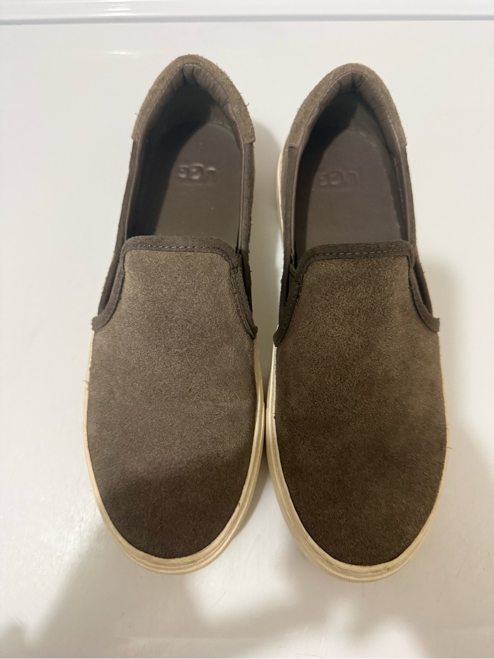 UGG Women’s Brown Suede Slip-On Sneakers